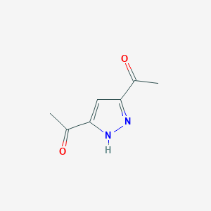 molecular formula C7H8N2O2 B124836 3,5-Diacetylpyrazole CAS No. 98276-70-1