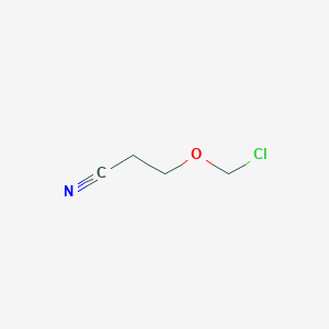 molecular formula C4H6ClNO B1248379 Chloromethyl 2-cyanoethyl ether 