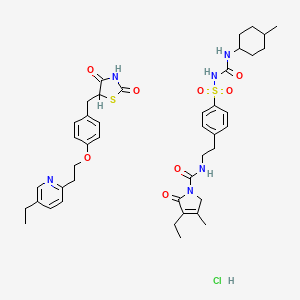 molecular formula C43H55ClN6O8S2 B1248383 Tandemact CAS No. 834894-07-4
