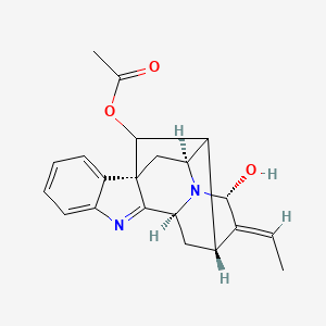 molecular formula C21H22N2O3 B1248388 Vomilenine 