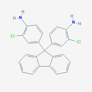 molecular formula C25H18Cl2N2 B012484 9,9-Bis(4-amino-3-chlorophenyl)fluorene CAS No. 107934-68-9