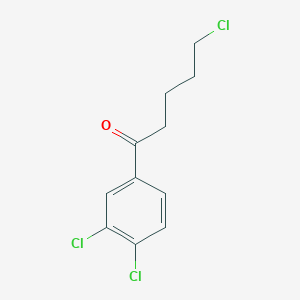 molecular formula C11H11Cl3O B124840 5-氯-1-(3,4-二氯苯基)-1-氧代戊烷 CAS No. 150780-71-5