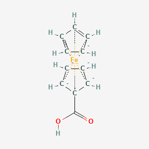 molecular formula C11H10FeO2-6 B1248400 Ferrocene monocarboxylic acid 