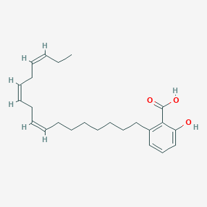 molecular formula C24H34O3 B1248403 6-((8Z,11Z,14Z)-heptadeca-8,11,14-trien-1-yl)salicylic acid 