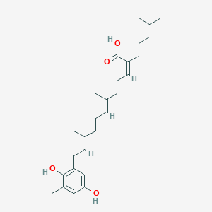 molecular formula C27H38O4 B1248409 Sargahydroquinoic acid 