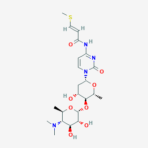 molecular formula C22H34N4O8S B1248414 Cytosaminomycin A 