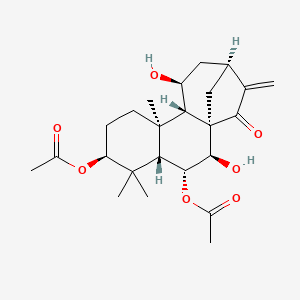 molecular formula C24H34O7 B1248415 Melissoidesin G 