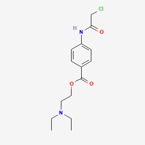 molecular formula C15H21ClN2O3 B12484241 2-(Diethylamino)ethyl 4-[(chloroacetyl)amino]benzoate 