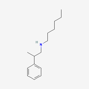 molecular formula C15H25N B12484337 N-(2-phenylpropyl)hexan-1-amine 
