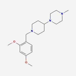 molecular formula C19H31N3O2 B12484349 1-[1-(2,4-Dimethoxybenzyl)piperidin-4-yl]-4-methylpiperazine 