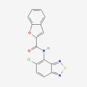 molecular formula C15H8ClN3O2S B12484563 N-(5-chloro-2,1,3-benzothiadiazol-4-yl)-1-benzofuran-2-carboxamide 