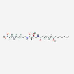 molecular formula C29H46N2O6 B1248462 Pseudotrienic acid B 