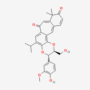 molecular formula C30H30O7 B1248467 Brevitaxin 