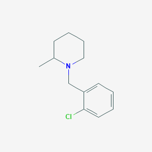 molecular formula C13H18ClN B12484698 1-(2-Chlorobenzyl)-2-methylpiperidine 