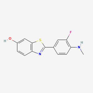 molecular formula C14H11FN2OS B1248471 Flutemetamol CAS No. 637003-10-2