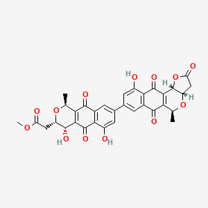 molecular formula C33H26O13 B1248474 Gtri-BB 