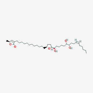 molecular formula C37H66O6 B1248483 (2S)-2-methyl-4-[12-[(2S,5R)-5-[(Z,1R)-1,6,7-trihydroxyhexadec-10-enyl]oxolan-2-yl]dodecyl]-2H-furan-5-one 