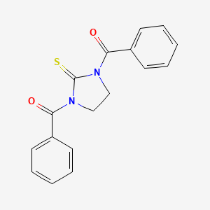 molecular formula C17H14N2O2S B1248489 1,3-Dibenzoylimidazolidine-2-thione 