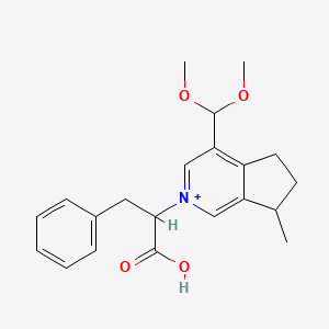 molecular formula C21H26NO4+ B1248492 Delavayine B 