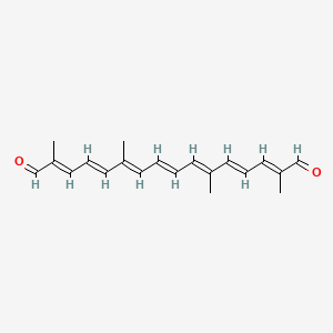 molecular formula C20H24O2 B1248500 Crocetin dialdehyde 