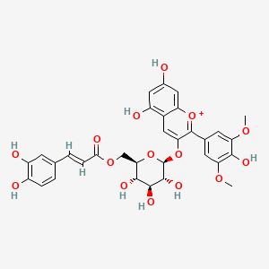 molecular formula C32H31O15+ B1248503 Malvidin 3-(6''-p-caffeyglucoside) 