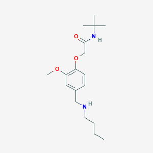 molecular formula C18H30N2O3 B12485038 N-tert-butyl-2-{4-[(butylamino)methyl]-2-methoxyphenoxy}acetamide 