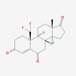 molecular formula C19H22F2O3 B124852 19,19-Difluoroandrost-4-ene-3,6,17-trione CAS No. 147900-24-1