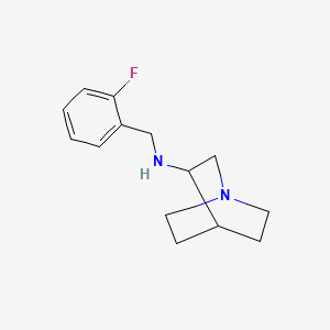 molecular formula C14H19FN2 B12485209 N-(2-fluorobenzyl)-1-azabicyclo[2.2.2]octan-3-amine 
