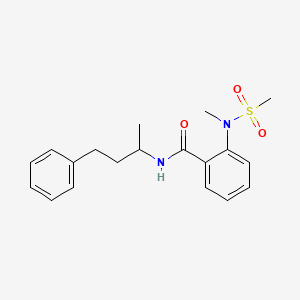 molecular formula C19H24N2O3S B12485227 2-[methyl(methylsulfonyl)amino]-N-(4-phenylbutan-2-yl)benzamide 