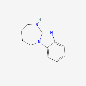 molecular formula C11H13N3 B12485469 2,3,4,5-tetrahydro-1H-[1,3]diazepino[1,2-a]benzimidazole 