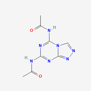 molecular formula C8H9N7O2 B12485471 N,N'-[1,2,4]triazolo[4,3-a][1,3,5]triazine-5,7-diyldiacetamide 