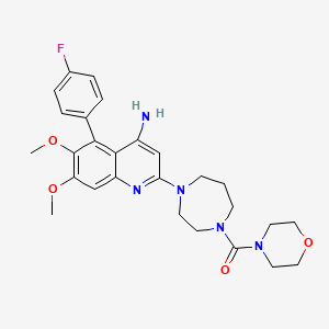 molecular formula C27H32FN5O4 B1248556 Unii-TT7PL9xfe2 