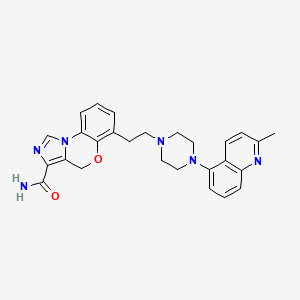 molecular formula C27H28N6O2 B1248565 Unii-8HG5QW7P7Z 