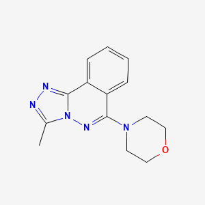 molecular formula C14H15N5O B12485654 3-Methyl-6-(morpholin-4-yl)[1,2,4]triazolo[3,4-a]phthalazine 