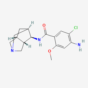 molecular formula C16H20ClN3O2 B1248571 4-amino-N-[(3S,4R,5R,7R)-1-azatricyclo[3.3.1.03,7]nonan-4-yl]-5-chloro-2-methoxybenzamide 