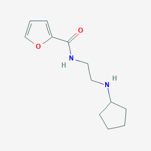 molecular formula C12H18N2O2 B12485820 N-[2-(cyclopentylamino)ethyl]furan-2-carboxamide 