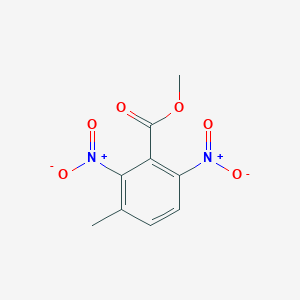 molecular formula C9H8N2O6 B12485956 Methyl 3-methyl-2,6-dinitrobenzoate 