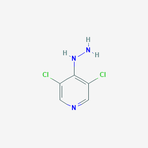 molecular formula C5H5Cl2N3 B124861 3,5-Dichloro-4-hydrazinylpyridine CAS No. 153708-69-1