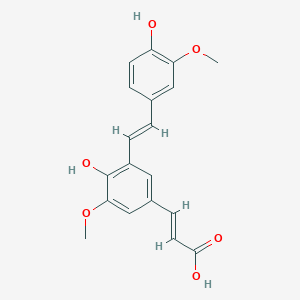 molecular formula C19H18O6 B1248617 Poacic acid 