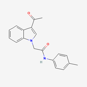 molecular formula C19H18N2O2 B12486265 2-(3-Acetyl-indol-1-yl)-N-p-tolyl-acetamide 