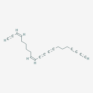 molecular formula C21H20 B1248639 Callypentayne 