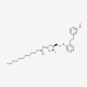 molecular formula C34H51NO4 B1248669 Diarylalkane derivative 1 