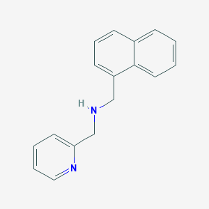 molecular formula C17H16N2 B12486791 1-(naphthalen-1-yl)-N-(pyridin-2-ylmethyl)methanamine 