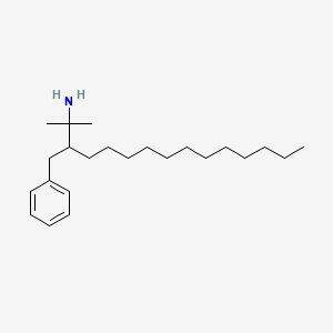 molecular formula C23H41N B1248695 3-Benzyl-2-methylpentadecan-2-amine 