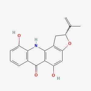 molecular formula C18H15NO4 B1248700 Oriciacridone C 