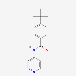 molecular formula C16H18N2O B12487055 4-tert-butyl-N-(pyridin-4-yl)benzamide 