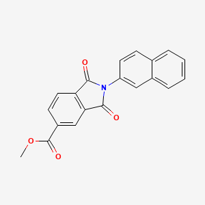 molecular formula C20H13NO4 B12487103 methyl 2-(naphthalen-2-yl)-1,3-dioxo-2,3-dihydro-1H-isoindole-5-carboxylate 