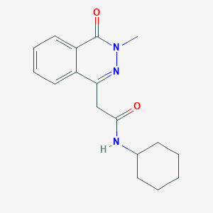 molecular formula C17H21N3O2 B12487206 N-cyclohexyl-2-(3-methyl-4-oxophthalazin-1-yl)acetamide 