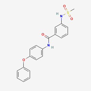 molecular formula C20H18N2O4S B12487329 3-[(methylsulfonyl)amino]-N-(4-phenoxyphenyl)benzamide 