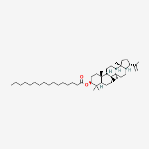 molecular formula C46H80O2 B1248753 [(3S,3aS,5aR,5bR,7aR,9S,11aR,11bR,13aR,13bS)-5a,5b,8,8,11a,13b-hexamethyl-3-prop-1-en-2-yl-1,2,3,3a,4,5,6,7,7a,9,10,11,11b,12,13,13a-hexadecahydrocyclopenta[a]chrysen-9-yl] hexadecanoate 